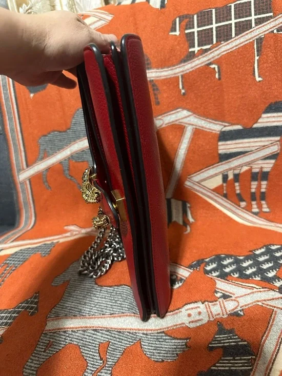 GUCCI ❤️🌟DIONYSUS TWO TONE HARDWARE FLAP BAG W/ CRYSTALS JEWELED TIGER HEAD ⭐️ - Picture 7 of 15